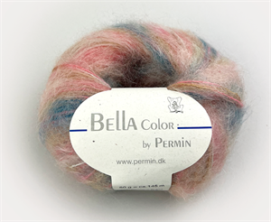 Bella color by Permin kid mohair - skøn pastel multi color 